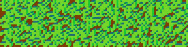 Edward Zajec 'in 1971' deki Il Cubo 'sunun uygulanması. Esasen 8 taştan oluşan bir Truchet fayans seti ve yerleştirme sanatı illüstrasyonu için kurallar