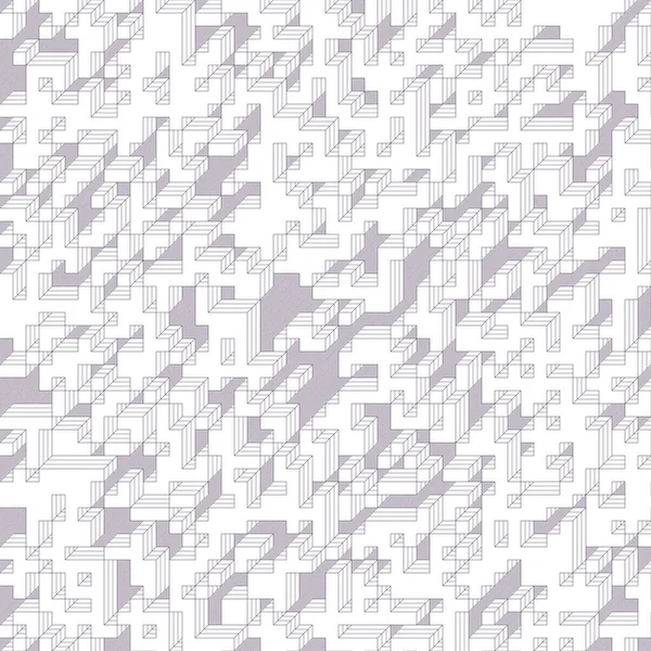 Edward Zajec 'in 1971' deki Il Cubo 'sunun uygulanması. Esasen 8 taştan oluşan bir Truchet fayans seti ve yerleştirme sanatı illüstrasyonu için kurallar