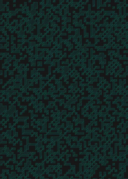 Edward Zajec 'in 1971' deki Il Cubo 'sunun uygulanması. Esasen 8 taştan oluşan bir Truchet fayans seti ve yerleştirme sanatı illüstrasyonu için kurallar