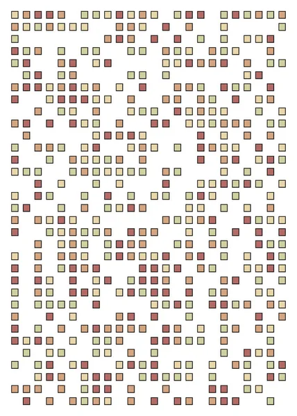 Offset Quads Generativ Konst Bakgrund Konst Illustration — Stock vektor