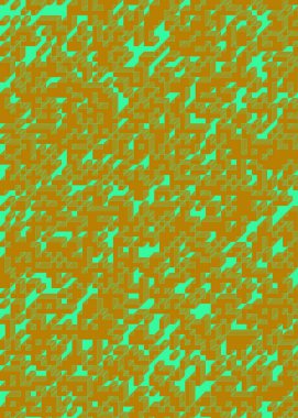 Edward Zajec 'in 1971' deki Il Cubo 'sunun uygulanması. Esasen 8 taştan oluşan bir Truchet fayans seti ve yerleştirme sanatı illüstrasyonu için kurallar