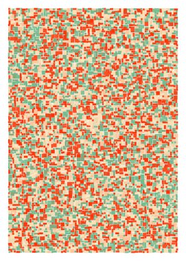 Ofset Quad üretken sanat arkaplan çizimi