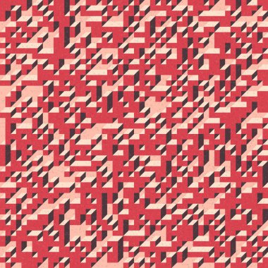 Edward Zajec 'in 1971' deki Il Cubo 'sunun uygulanması. Esasen 8 taştan oluşan bir Truchet fayans seti ve yerleştirme sanatı illüstrasyonu için kurallar