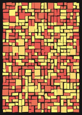 Ofset Quad üretken sanat arkaplan çizimi