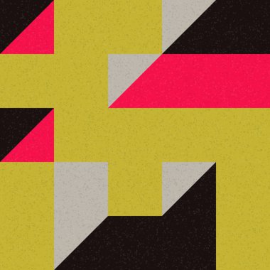 Edward Zajec 'in 1971' deki Il Cubo 'sunun uygulanması. Esasen 8 taştan oluşan bir Truchet fayans seti ve yerleştirme sanatı illüstrasyonu için kurallar