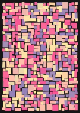 Ofset Quad üretken sanat arkaplan çizimi