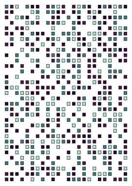 Ofset Quad üretken sanat arkaplan çizimi