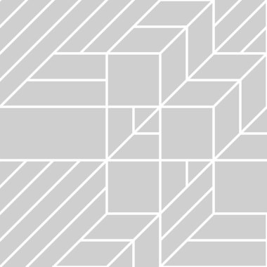 Edward Zajec 'in 1971' deki Il Cubo 'sunun uygulanması. Esasen 8 taştan oluşan bir Truchet fayans seti ve yerleştirme sanatı illüstrasyonu için kurallar