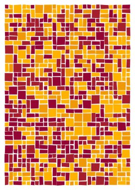 Ofset Quad üretken sanat arkaplan çizimi