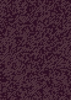 Edward Zajec 'in 1971' deki Il Cubo 'sunun uygulanması. Esasen 8 taştan oluşan bir Truchet fayans seti ve yerleştirme sanatı illüstrasyonu için kurallar