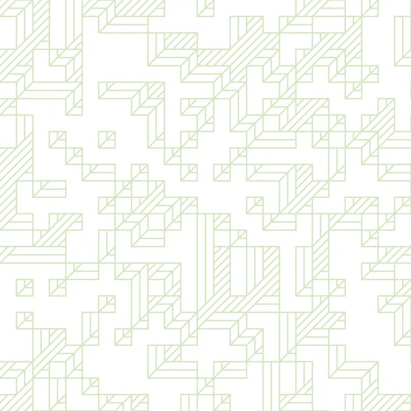 Edward Zajec 'in 1971' deki Il Cubo 'sunun uygulanması. Esasen 8 taştan oluşan bir Truchet fayans seti ve yerleştirme sanatı illüstrasyonu için kurallar