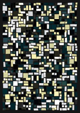 Ofset Quad üretken sanat arkaplan çizimi