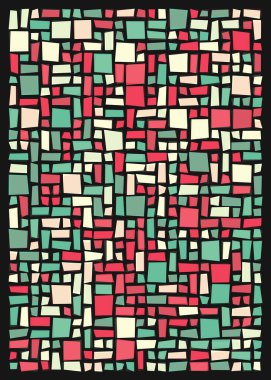 Ofset Quad üretken sanat arkaplan çizimi