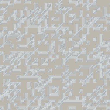 Edward Zajec 'in 1971' deki Il Cubo 'sunun uygulanması. Esasen 8 taştan oluşan bir Truchet fayans seti ve yerleştirme sanatı illüstrasyonu için kurallar