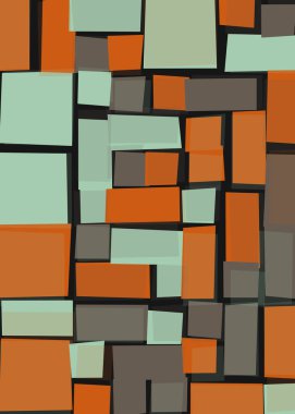 Ofset Quad üretken sanat arkaplan çizimi