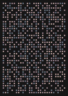 Ofset Quad üretken sanat arkaplan çizimi