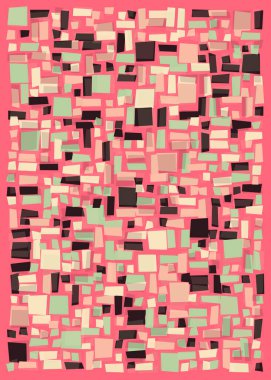 Ofset Quad üretken sanat arkaplan çizimi