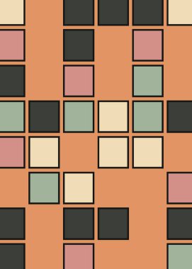 Ofset Quad üretken sanat arkaplan çizimi