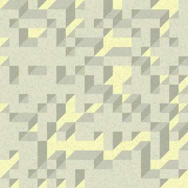 Edward Zajec 'in 1971' deki Il Cubo 'sunun uygulanması. Esasen 8 taştan oluşan bir Truchet fayans seti ve yerleştirme sanatı illüstrasyonu için kurallar