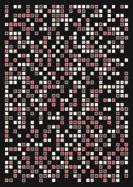 Ofset Quad üretken sanat arkaplan çizimi