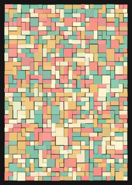 Ofset Quad üretken sanat arkaplan çizimi