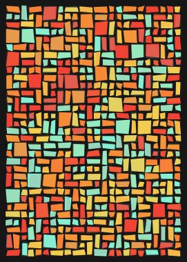 Ofset Quad üretken sanat arkaplan çizimi