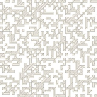 Edward Zajec 'in 1971' deki Il Cubo 'sunun uygulanması. Esasen 8 taştan oluşan bir Truchet fayans seti ve yerleştirme sanatı illüstrasyonu için kurallar