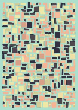 Ofset Quad üretken sanat arkaplan çizimi