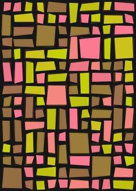 Ofset Quad üretken sanat arkaplan çizimi