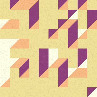 Edward Zajec 'in 1971' deki Il Cubo 'sunun uygulanması. Esasen 8 taştan oluşan bir Truchet fayans seti ve yerleştirme sanatı illüstrasyonu için kurallar