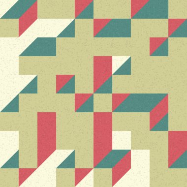 Edward Zajec 'in 1971' deki Il Cubo 'sunun uygulanması. Esasen 8 taştan oluşan bir Truchet fayans seti ve yerleştirme sanatı illüstrasyonu için kurallar