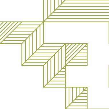 Edward Zajec 'in 1971' deki Il Cubo 'sunun uygulanması. Esasen 8 taştan oluşan bir Truchet fayans seti ve yerleştirme sanatı illüstrasyonu için kurallar