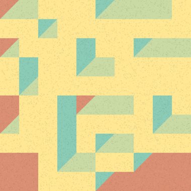 Edward Zajec 'in 1971' deki Il Cubo 'sunun uygulanması. Esasen 8 taştan oluşan bir Truchet fayans seti ve yerleştirme sanatı illüstrasyonu için kurallar