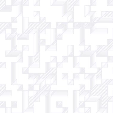 Edward Zajec 'in 1971' deki Il Cubo 'sunun uygulanması. Esasen 8 taştan oluşan bir Truchet fayans seti ve yerleştirme sanatı illüstrasyonu için kurallar