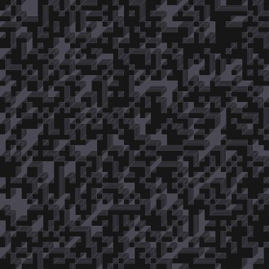 Edward Zajec 'in 1971' deki Il Cubo 'sunun uygulanması. Esasen 8 taştan oluşan bir Truchet fayans seti ve yerleştirme sanatı illüstrasyonu için kurallar