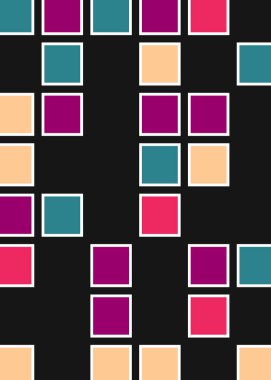 Ofset Quad üretken sanat arkaplan çizimi