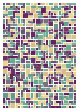 Ofset Quad üretken sanat arkaplan çizimi