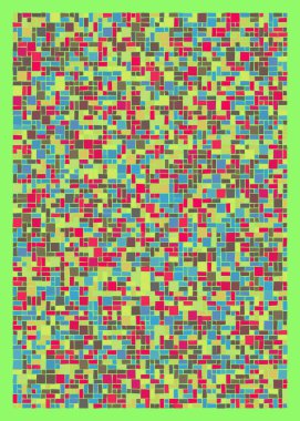 Ofset Quad üretken sanat arkaplan çizimi