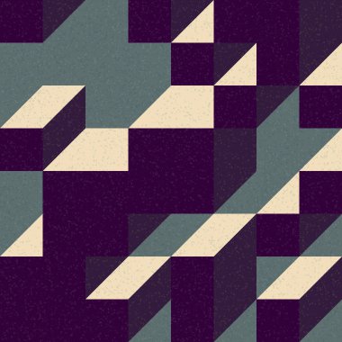 Edward Zajec 'in 1971' deki Il Cubo 'sunun uygulanması. Esasen 8 taştan oluşan bir Truchet fayans seti ve yerleştirme sanatı illüstrasyonu için kurallar