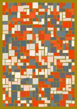 Ofset Quad üretken sanat arkaplan çizimi