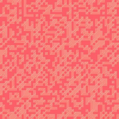 Edward Zajec 'in 1971' deki Il Cubo 'sunun uygulanması. Esasen 8 taştan oluşan bir Truchet fayans seti ve yerleştirme sanatı illüstrasyonu için kurallar