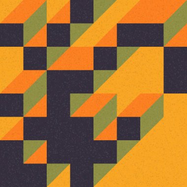 Edward Zajec 'in 1971' deki Il Cubo 'sunun uygulanması. Esasen 8 taştan oluşan bir Truchet fayans seti ve yerleştirme sanatı illüstrasyonu için kurallar