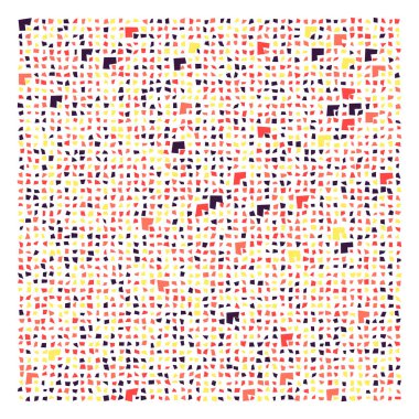 Ofset Quad üretken sanat arkaplan çizimi