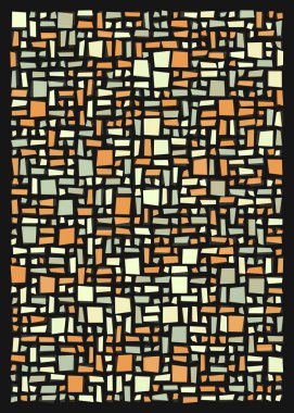 Ofset Quad üretken sanat arkaplan çizimi