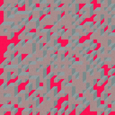 Edward Zajec 'in 1971' deki Il Cubo 'sunun uygulanması. Esasen 8 taştan oluşan bir Truchet fayans seti ve yerleştirme sanatı illüstrasyonu için kurallar