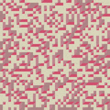 Edward Zajec 'in 1971' deki Il Cubo 'sunun uygulanması. Esasen 8 taştan oluşan bir Truchet fayans seti ve yerleştirme sanatı illüstrasyonu için kurallar