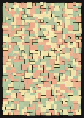 Ofset Quad üretken sanat arkaplan çizimi