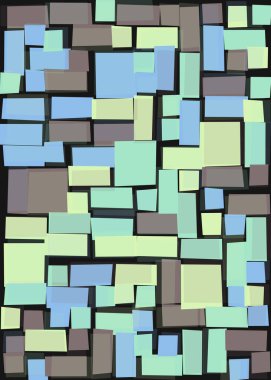 Ofset Quad üretken sanat arkaplan çizimi