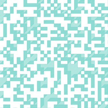 Edward Zajec 'in 1971' deki Il Cubo 'sunun uygulanması. Esasen 8 taştan oluşan bir Truchet fayans seti ve yerleştirme sanatı illüstrasyonu için kurallar