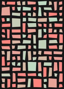 Ofset Quad üretken sanat arkaplan çizimi